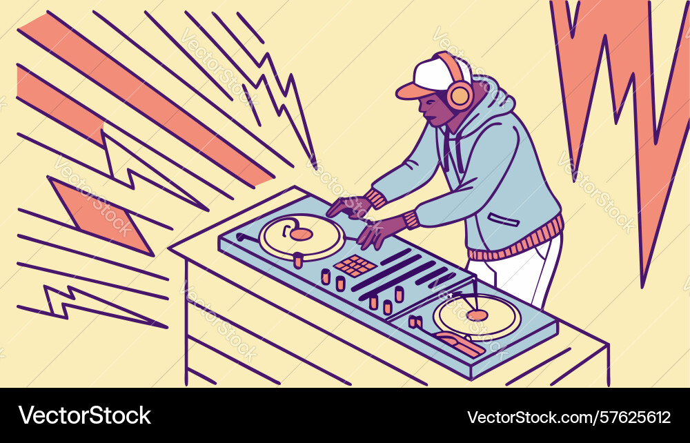 Aggressive gamer with controller abstract design Vector Image