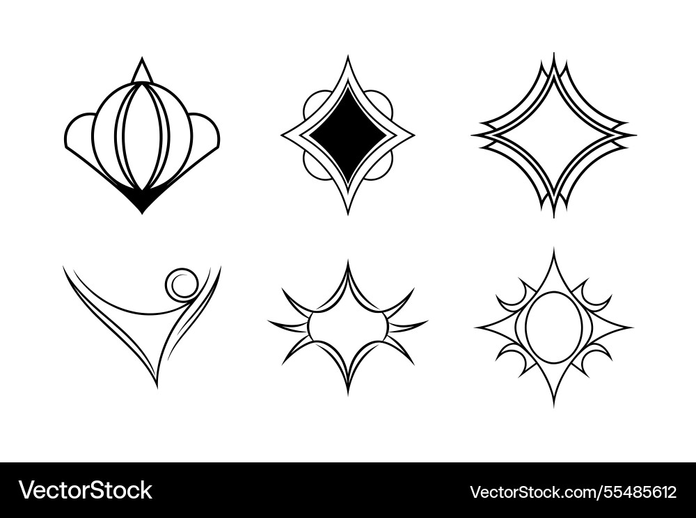 Artistic vignettes elements for decoration Vector Image