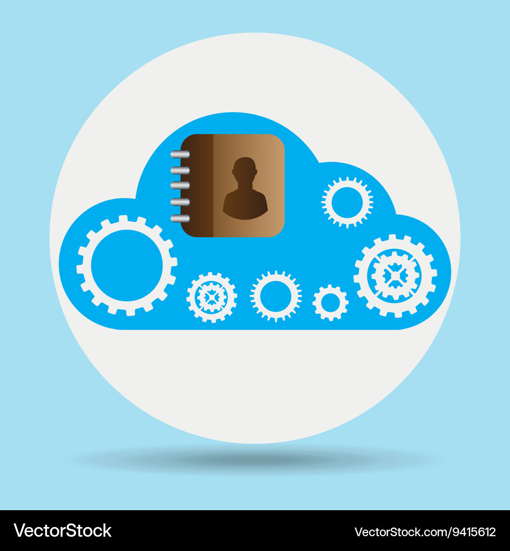 Cloud computing design Vector Image