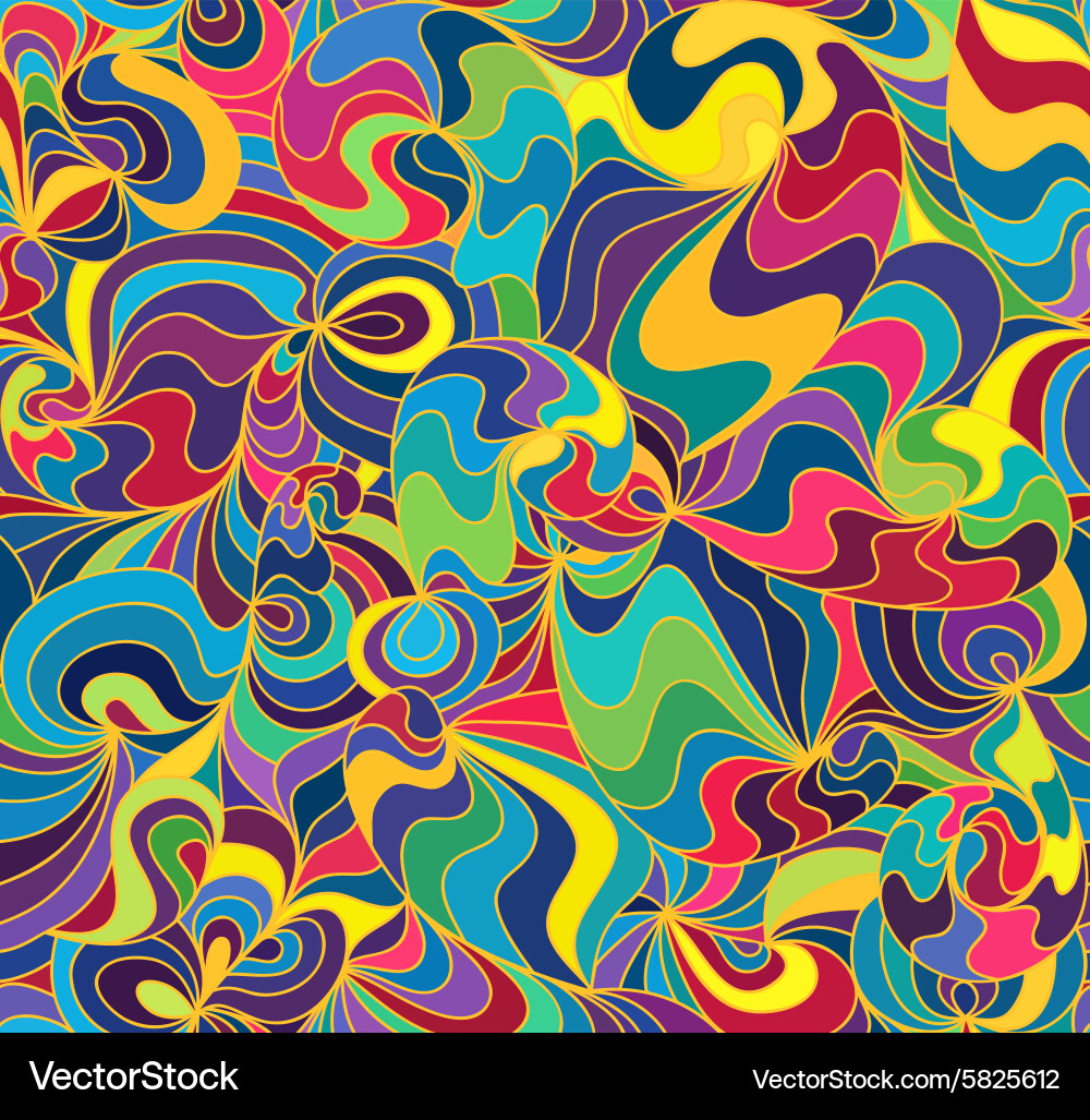 Colorful Abstract Line Pattern vector image