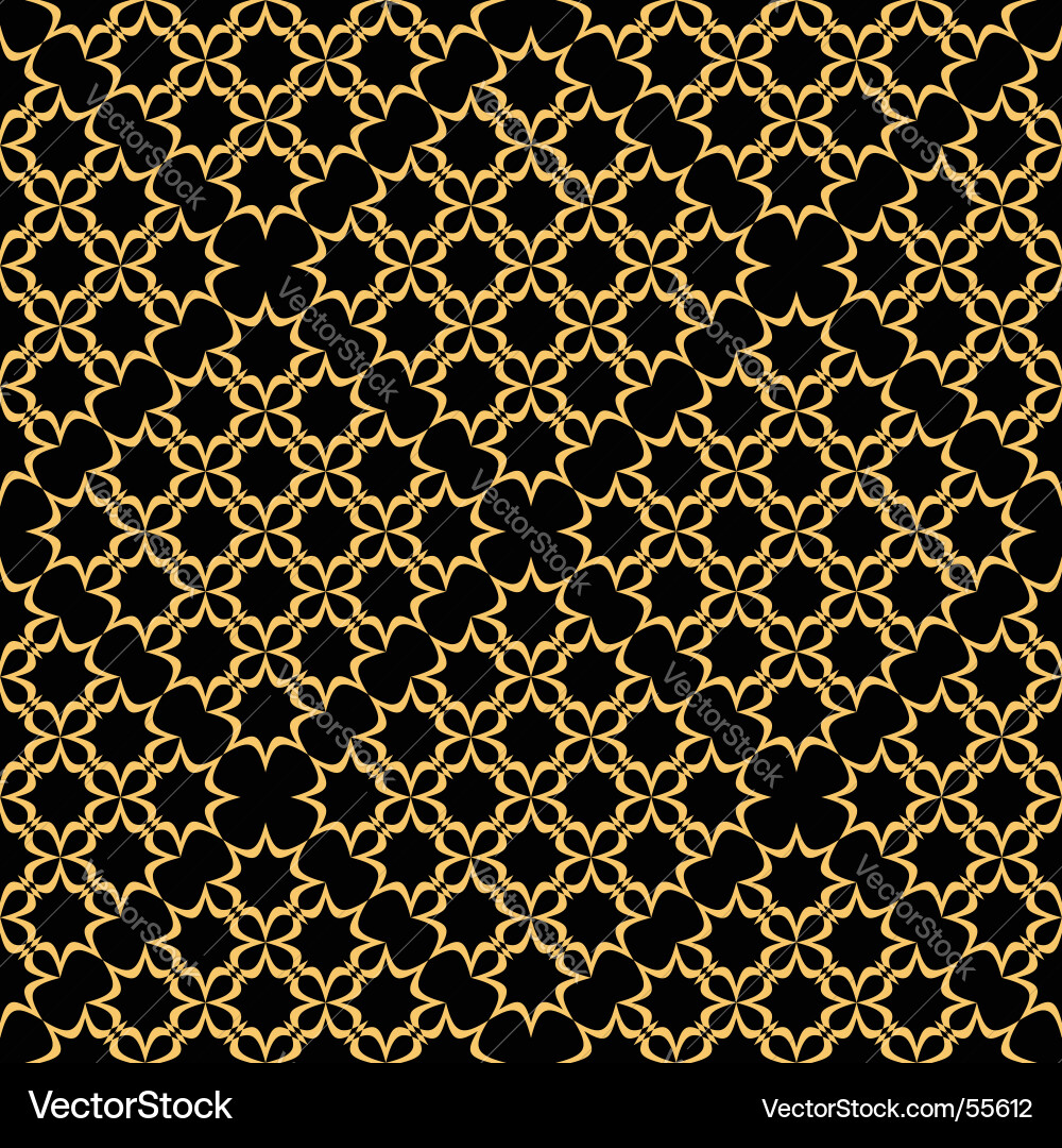 Golden Paisley Tracery vector image