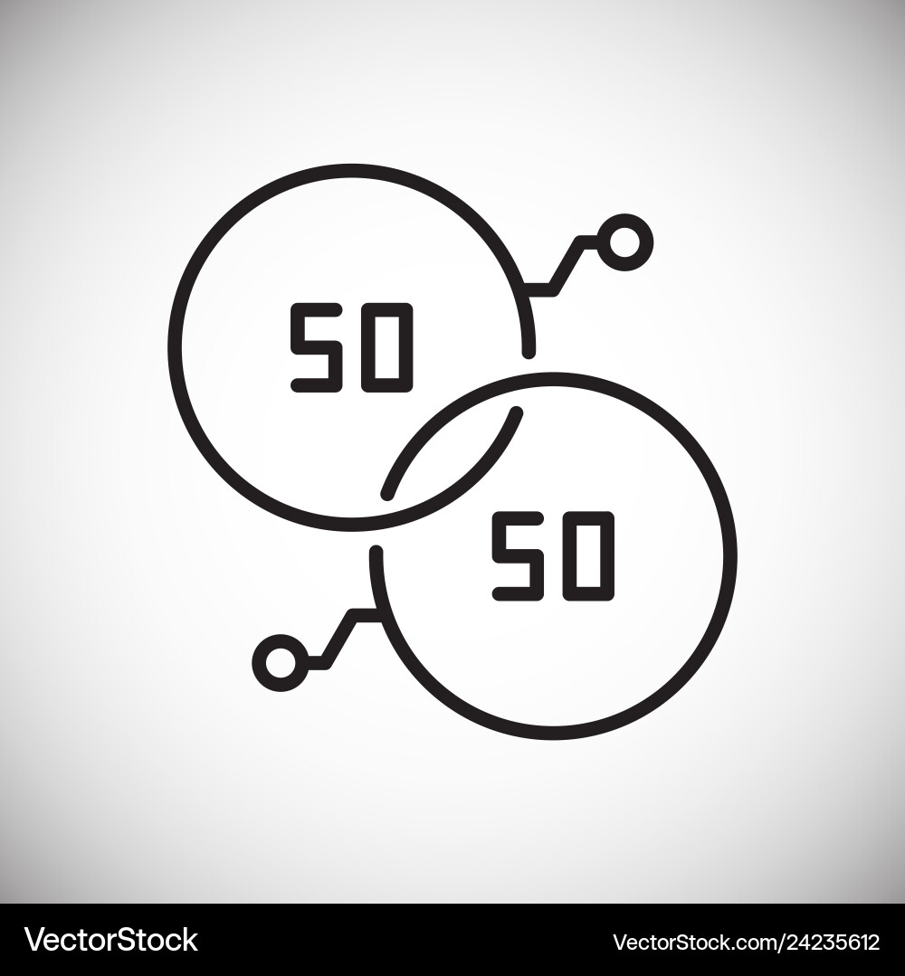 Graph line icon on background for graphic and web Vector Image