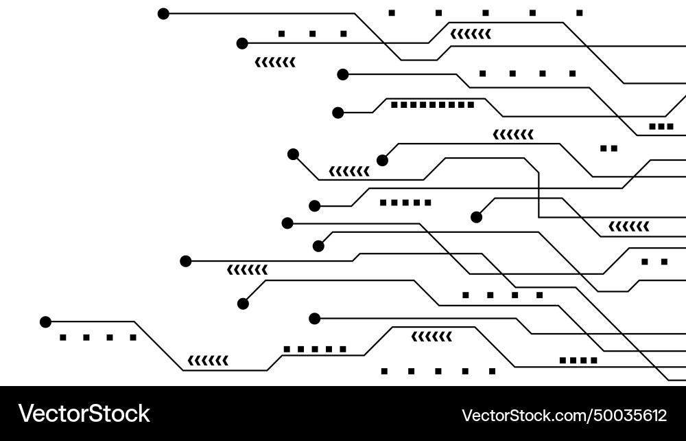 Hi-tech digital data abstract design Vector Image