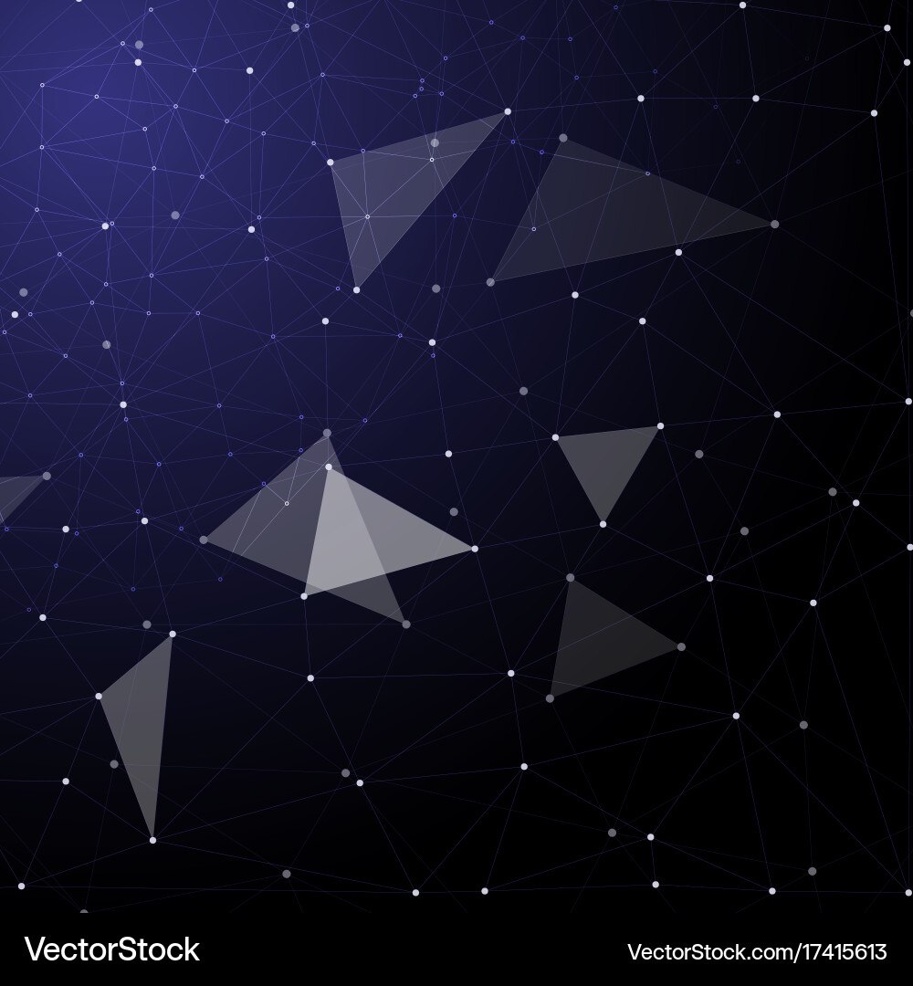 Abstract techno points background vector image