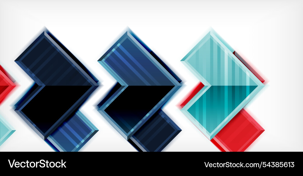 Arrow symbols created with 3d effects and line Arrow symbols created with 3d effects and line vector image