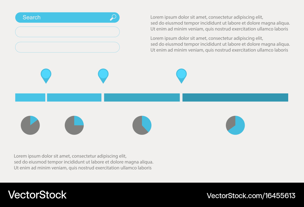 Business Data Visualization Template Vector Image