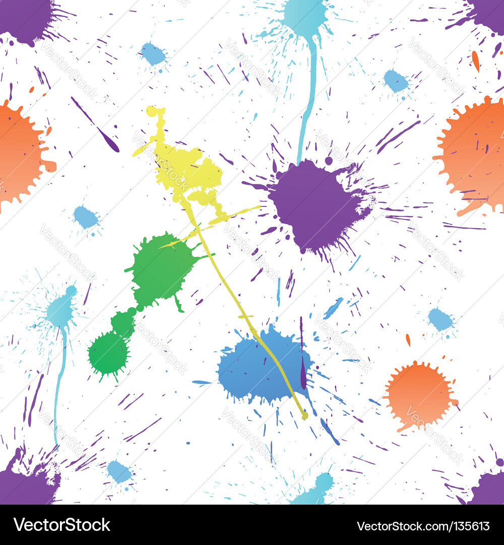 Colorful Splatter Pattern Vector Image