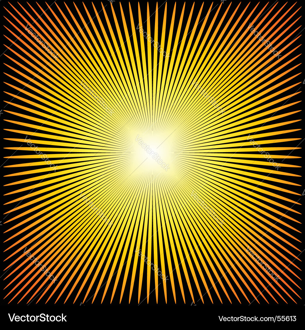Dynamic Burst of Light Vector Image