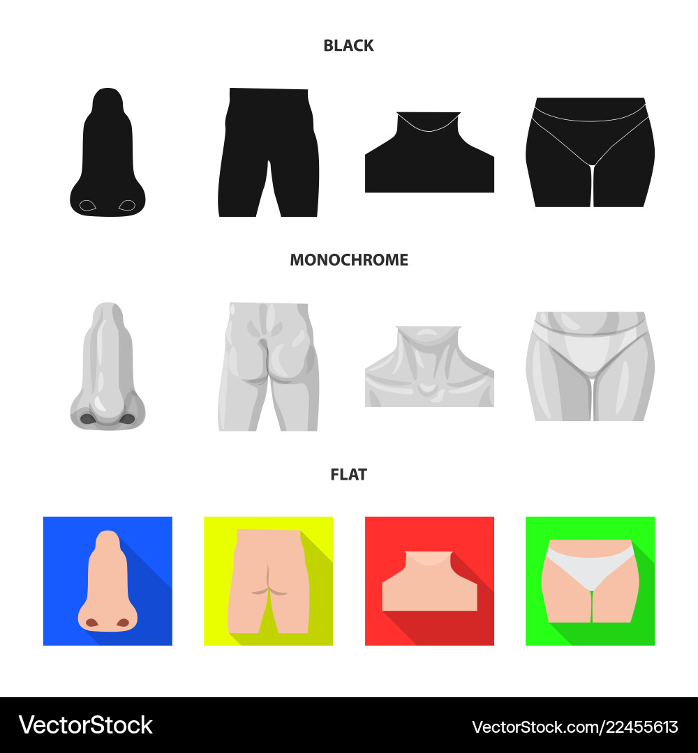 Isolated object of human and part symbol Isolated object of human and part symbol Vector Image