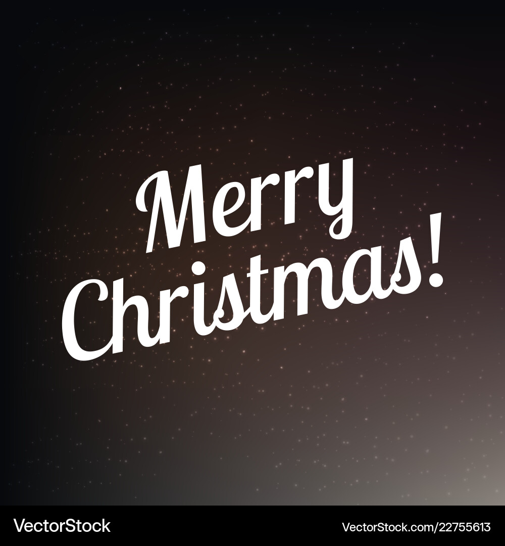 Merry Christmas Gradient Mesh Poster vector image