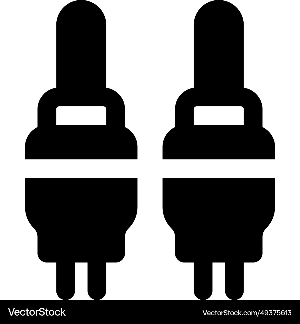Pair of jack for audio input and output Vector Image