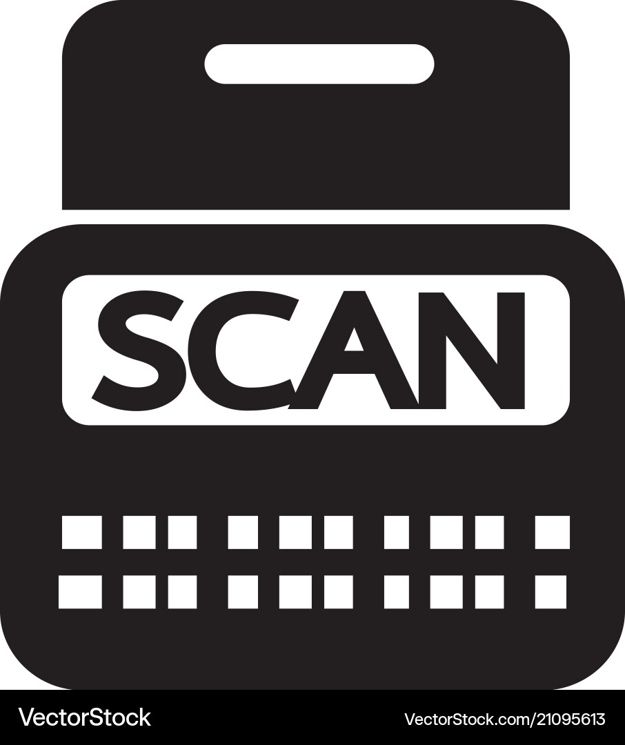 Scan stock icon symbol design Vector Image