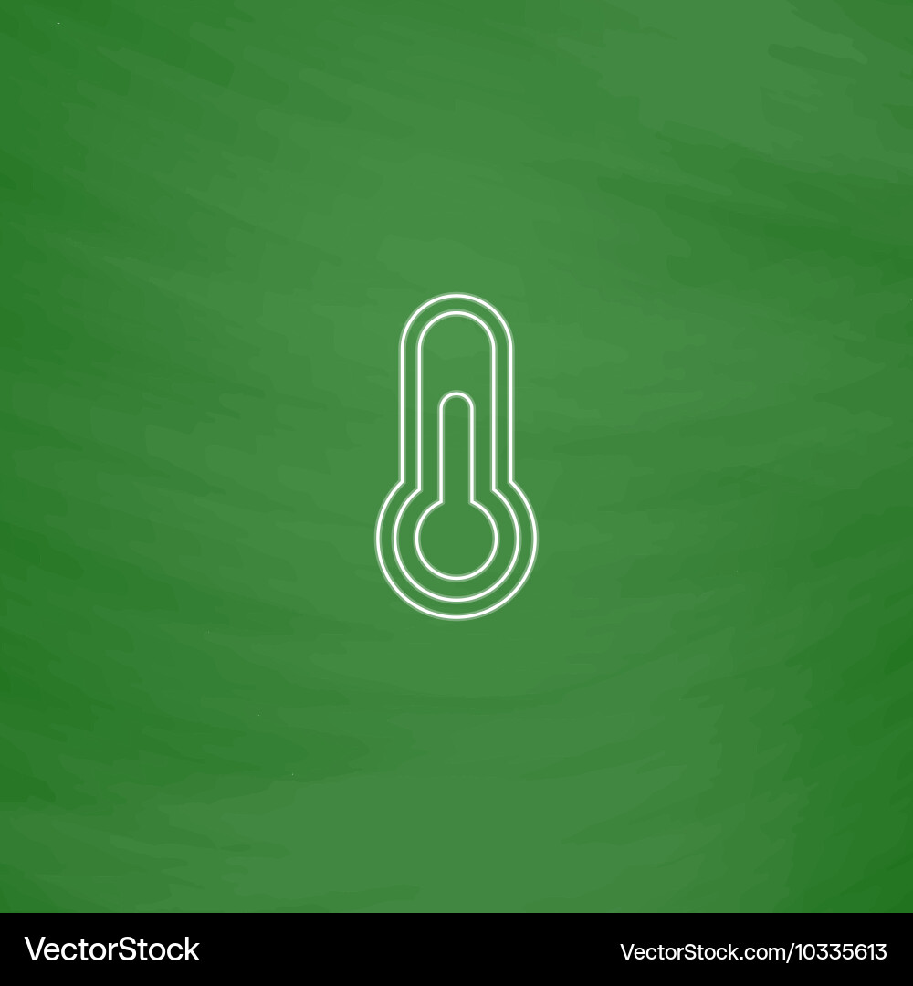 Thermometer computer symbol Vector Image