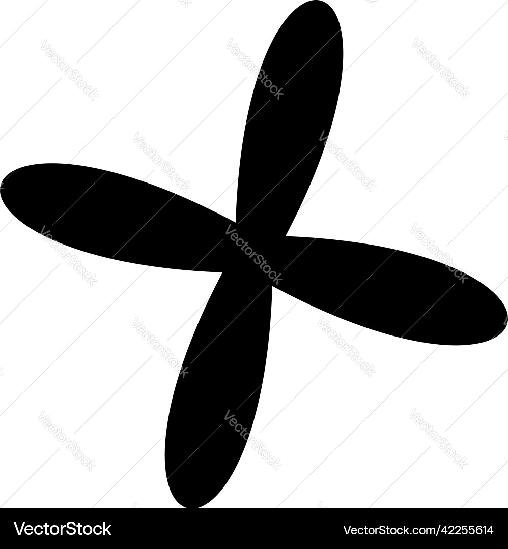 Abstract random geometric shape non figural Vector Image