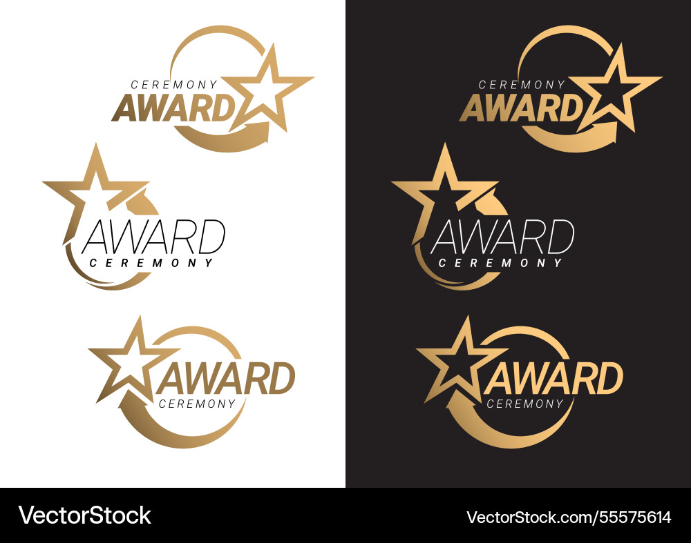 Award sign icons symbol or emblem Award sign icons symbol or emblem vector image