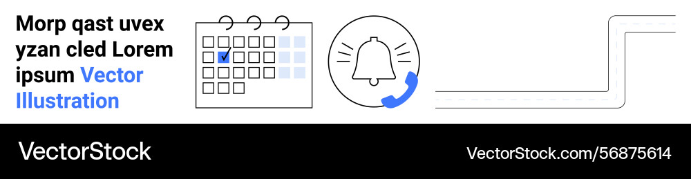 Calendar with highlighted date and notification Calendar with highlighted date and notification vector image