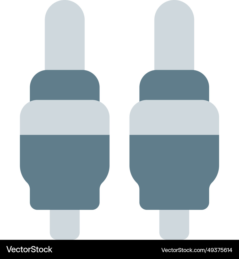 Pair of jack for audio input and output Vector Image