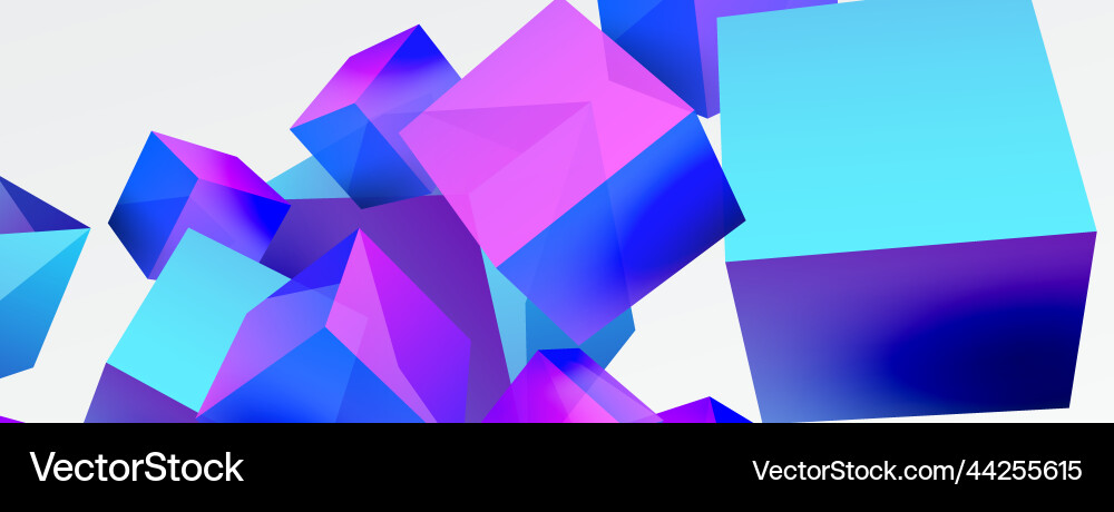 3d cubes abstract background composition 3d cubes abstract background composition Vector Image