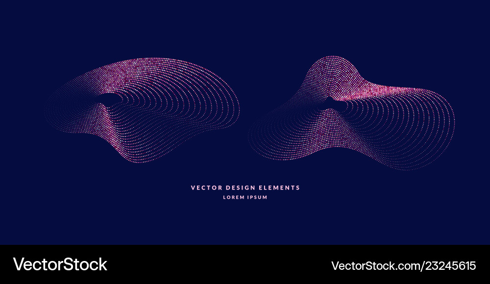 Abstract background with dynamic waves Abstract background with dynamic waves Vector Image