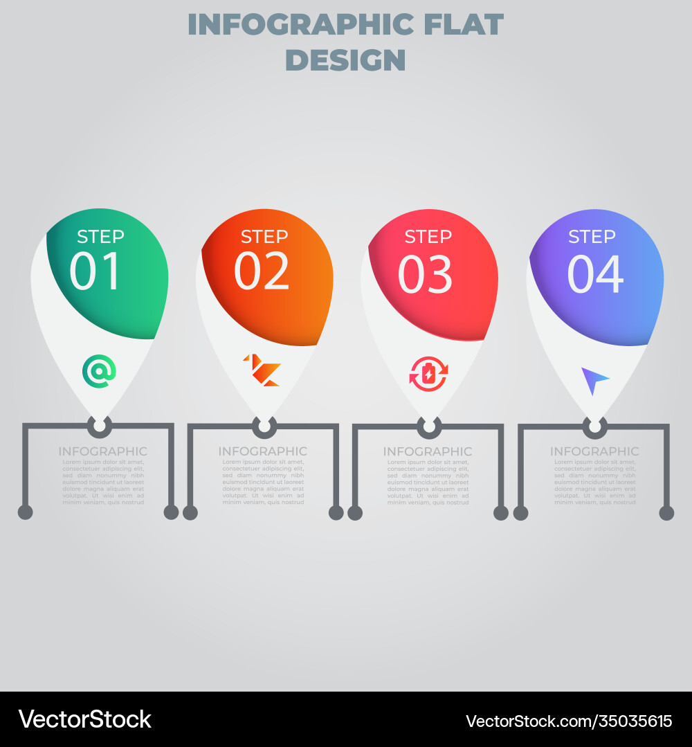 Business data visualization process chart Vector Image