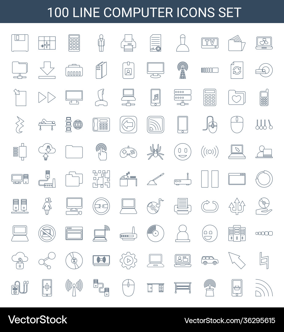 Computer icons Vector Image