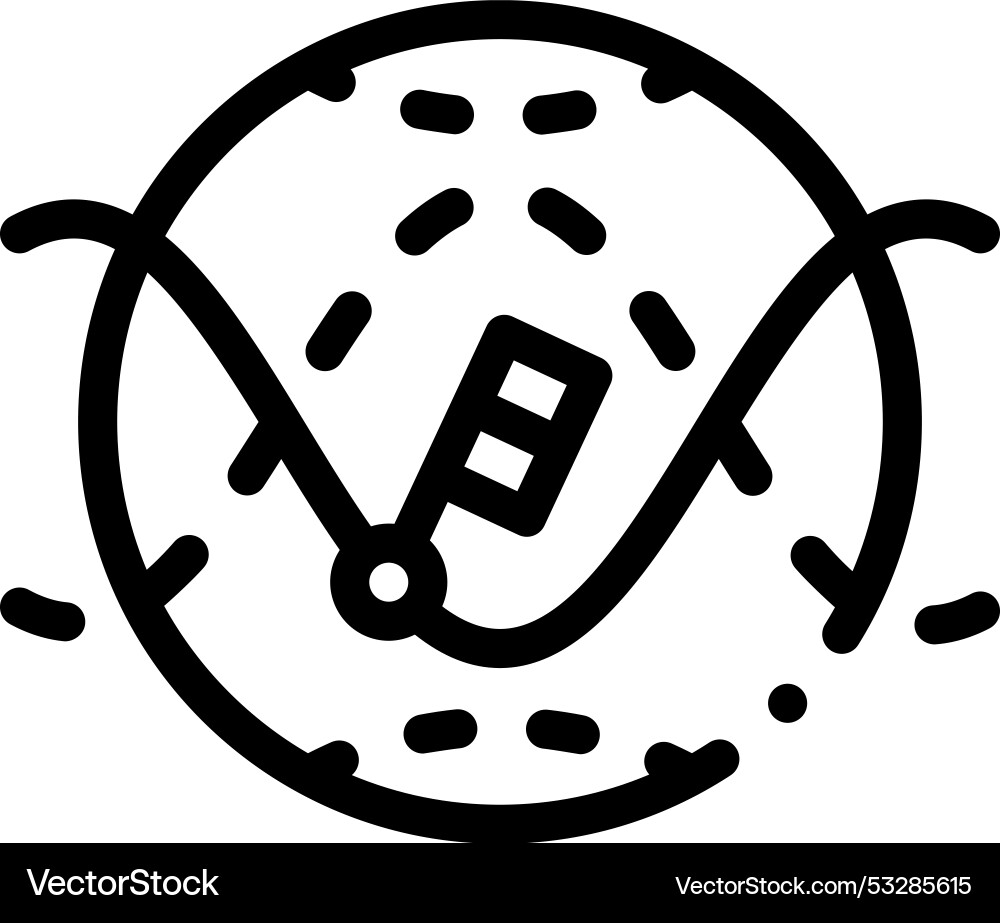Doppler icon thin linear style design isolated Doppler icon thin linear style design isolated vector image