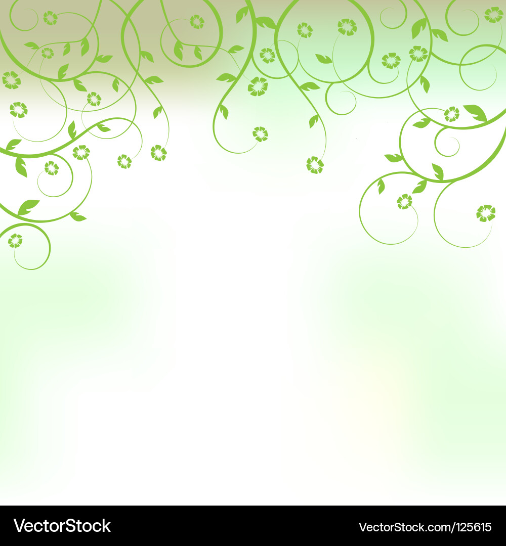 Green Leaf Background vector image