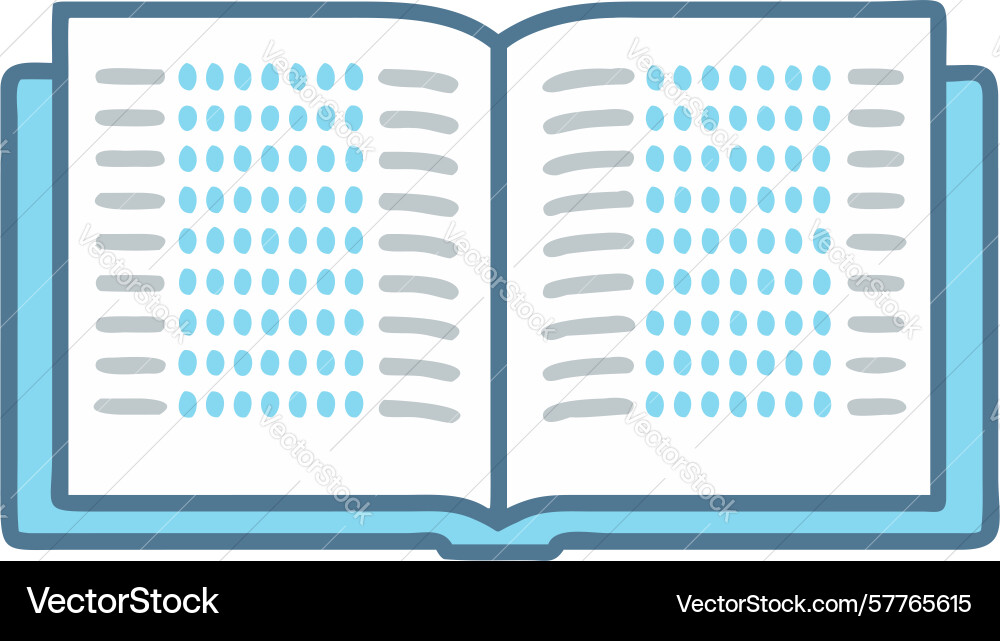 Open book with programming code icon design vector image