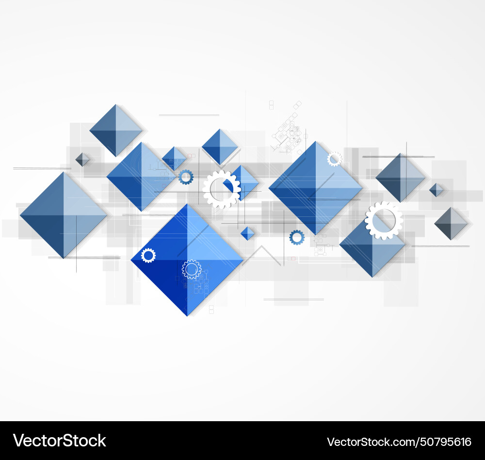 Abstract retro digital computer technology Vector Image