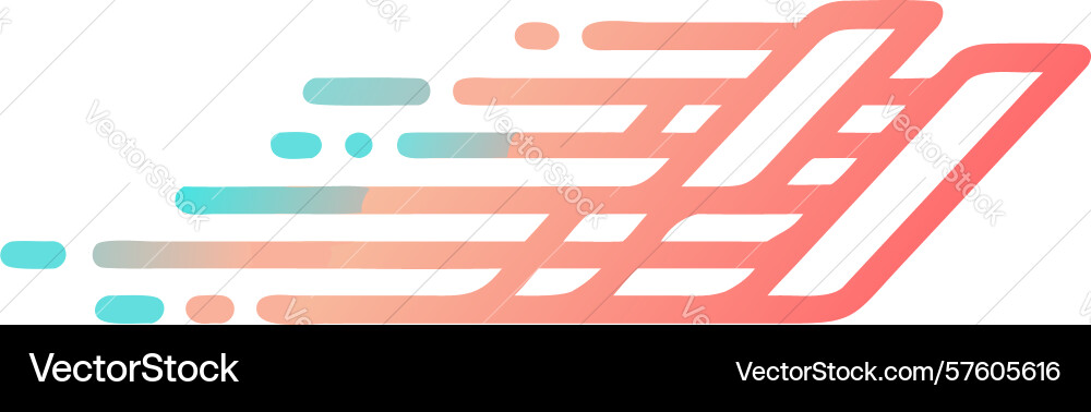 Abstract speed lines dynamic motion streaks vector image