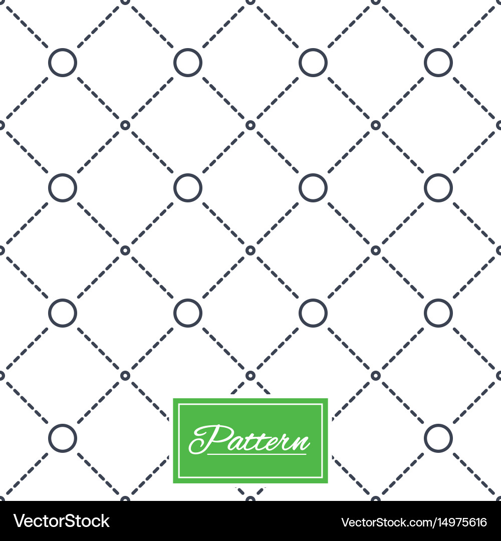 Circles grid stripped seamless pattern Vector Image