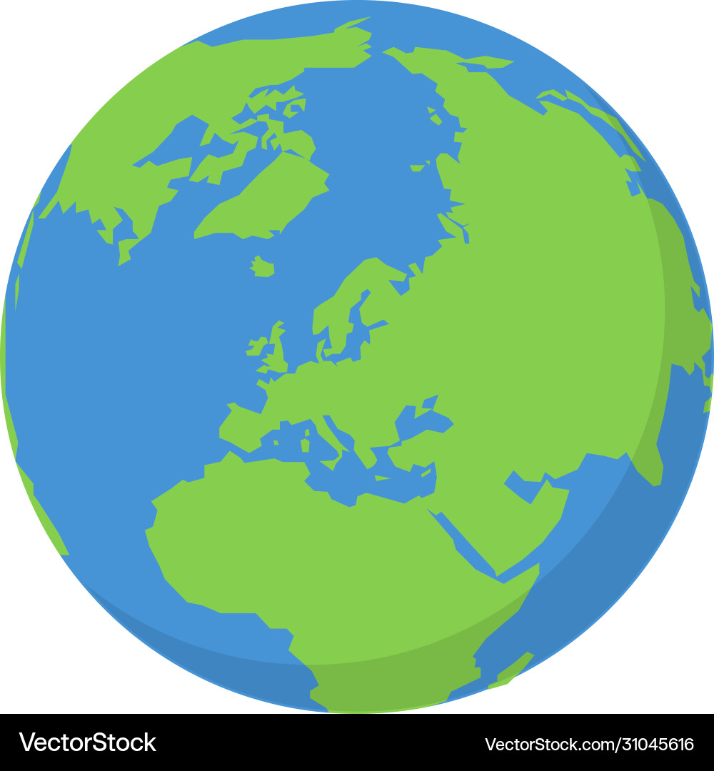 Earth in abstract style simple element Earth in abstract style simple element Vector Image