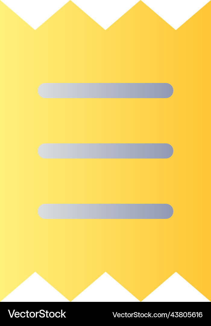 Get receipt for purchase flat gradient color ui Get receipt for purchase flat gradient color ui Vector Image