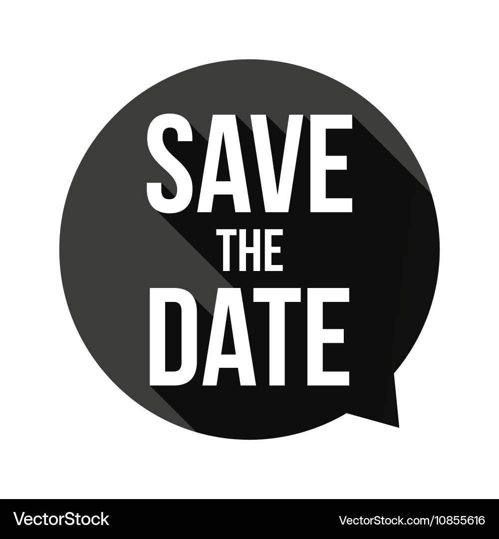 Save the date vector image