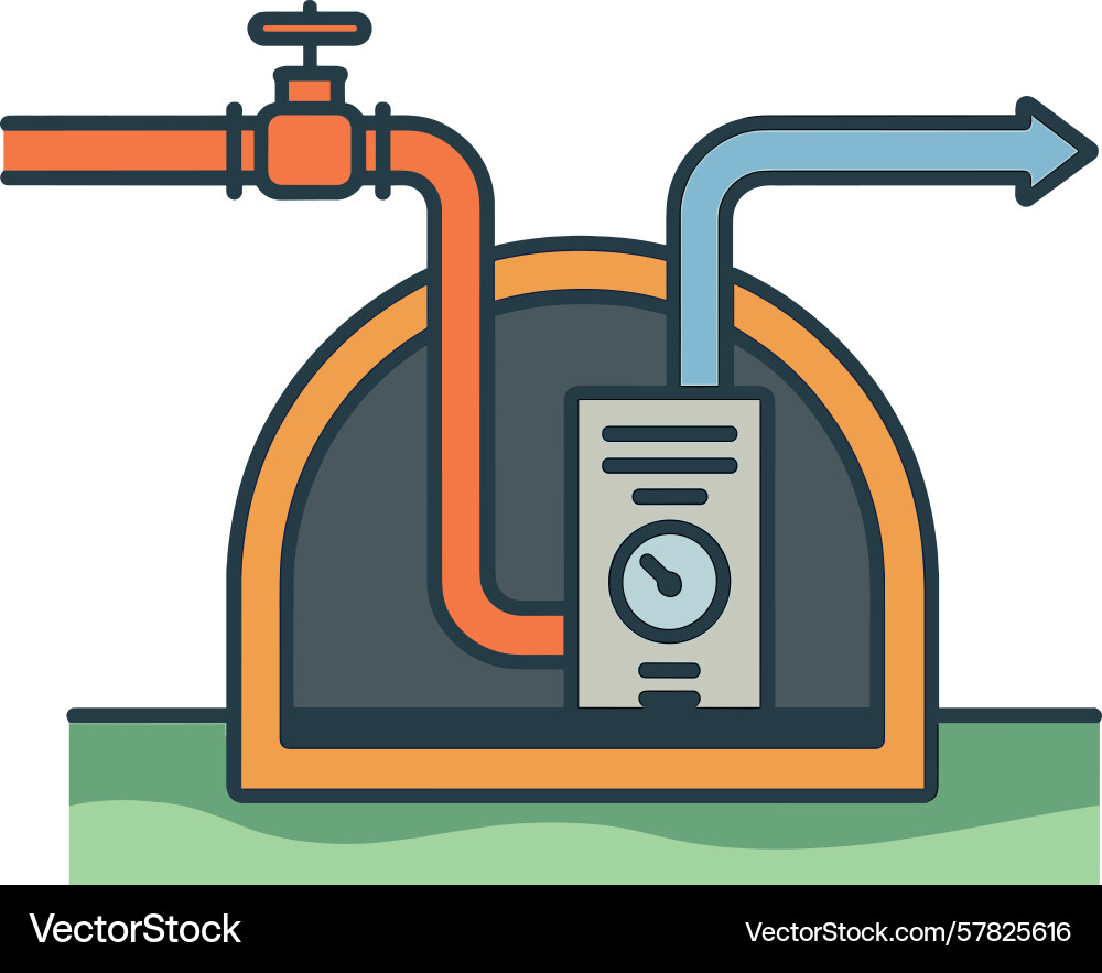 Understanding the components of a hydraulic system Understanding the components of a hydraulic system vector image