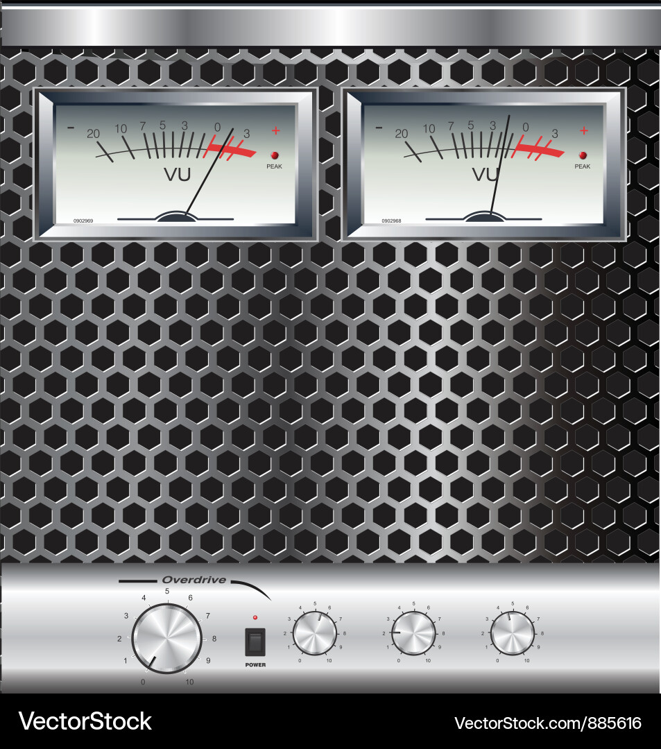 Vu meter abstract background Vector Image