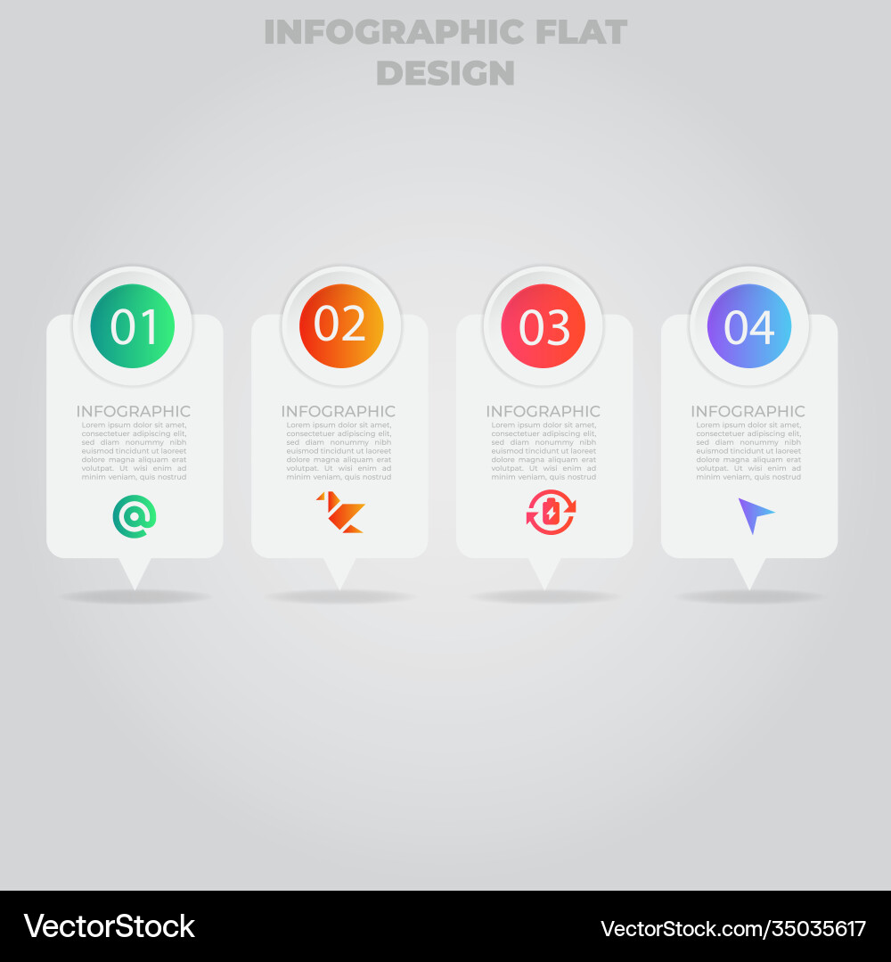 Business data visualization process chart Business data visualization process chart Vector Image