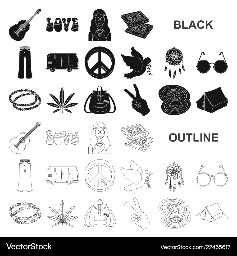 Happy and attribute black icons in set collection Happy and attribute black icons in set collection Vector Image
