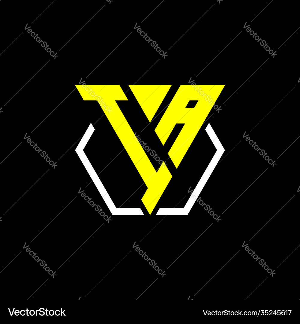 Initials triangle i a has simple modern Initials triangle i a has simple modern Vector Image
