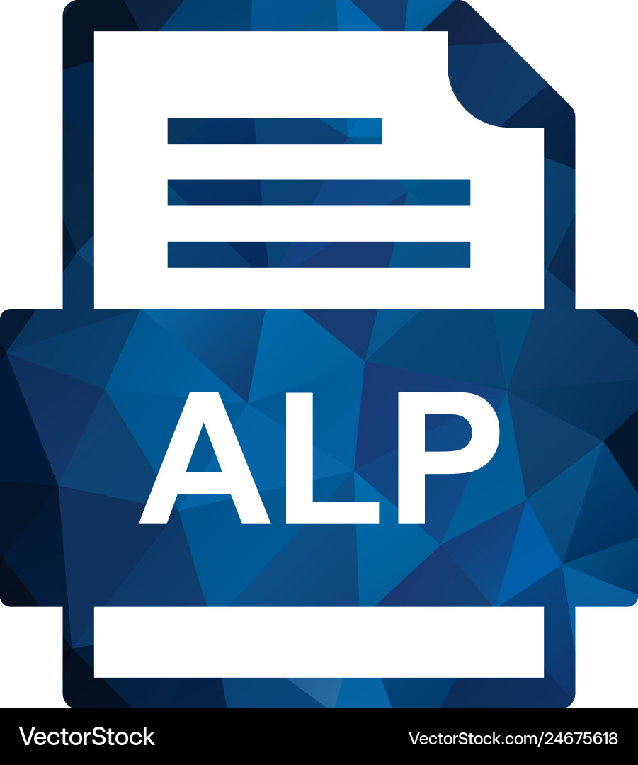 Alp file document icon Vector Image