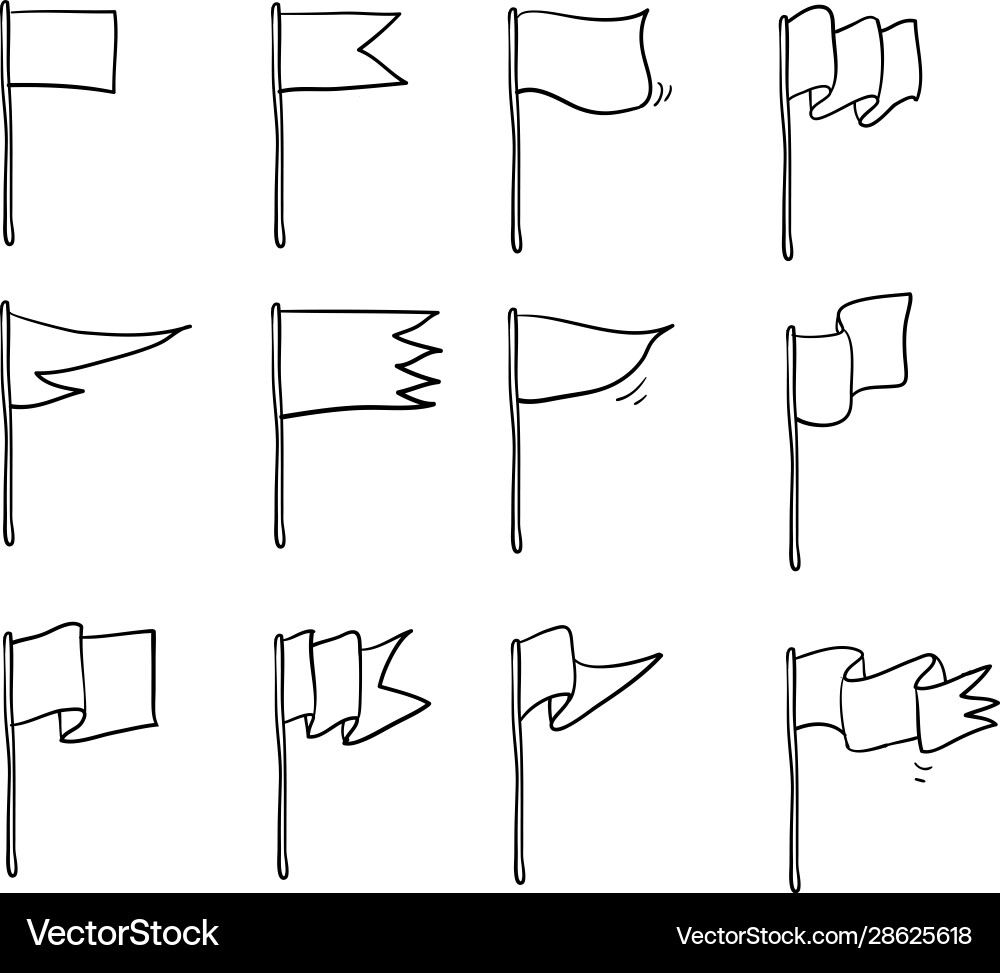 Collection different flag icons set Collection different flag icons set vector image