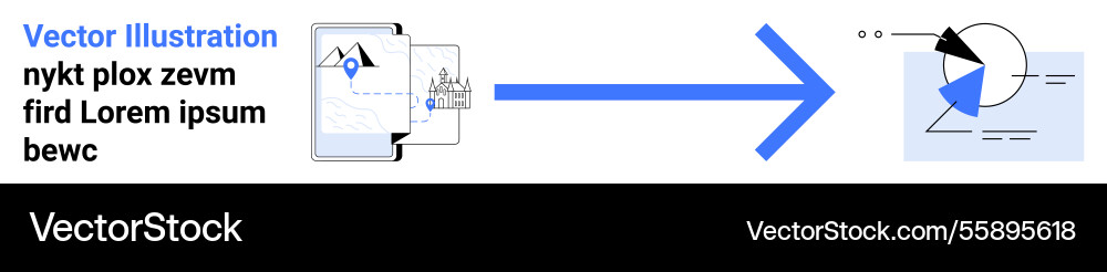 Data transformation process depicting file Data transformation process depicting file vector image