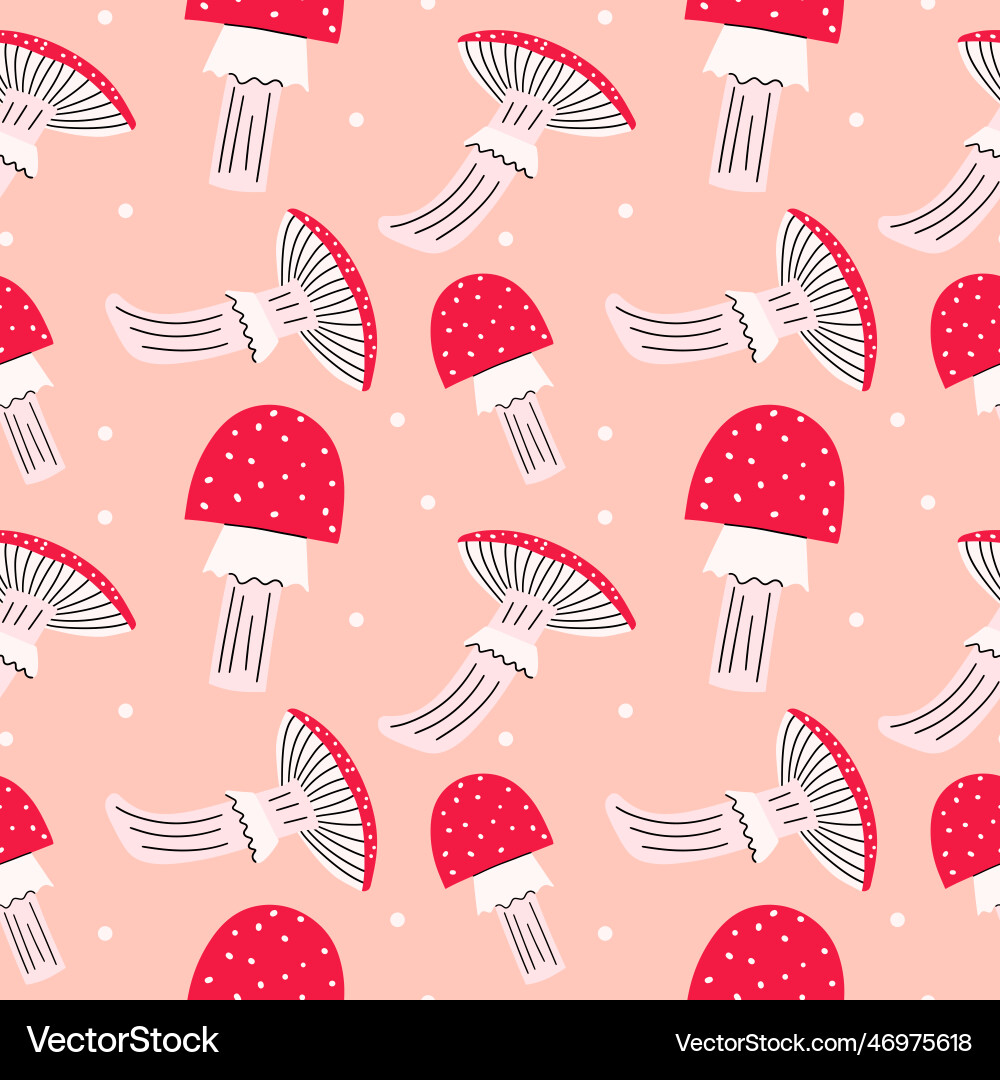 Seamless pattern background postcard with red Vector Image