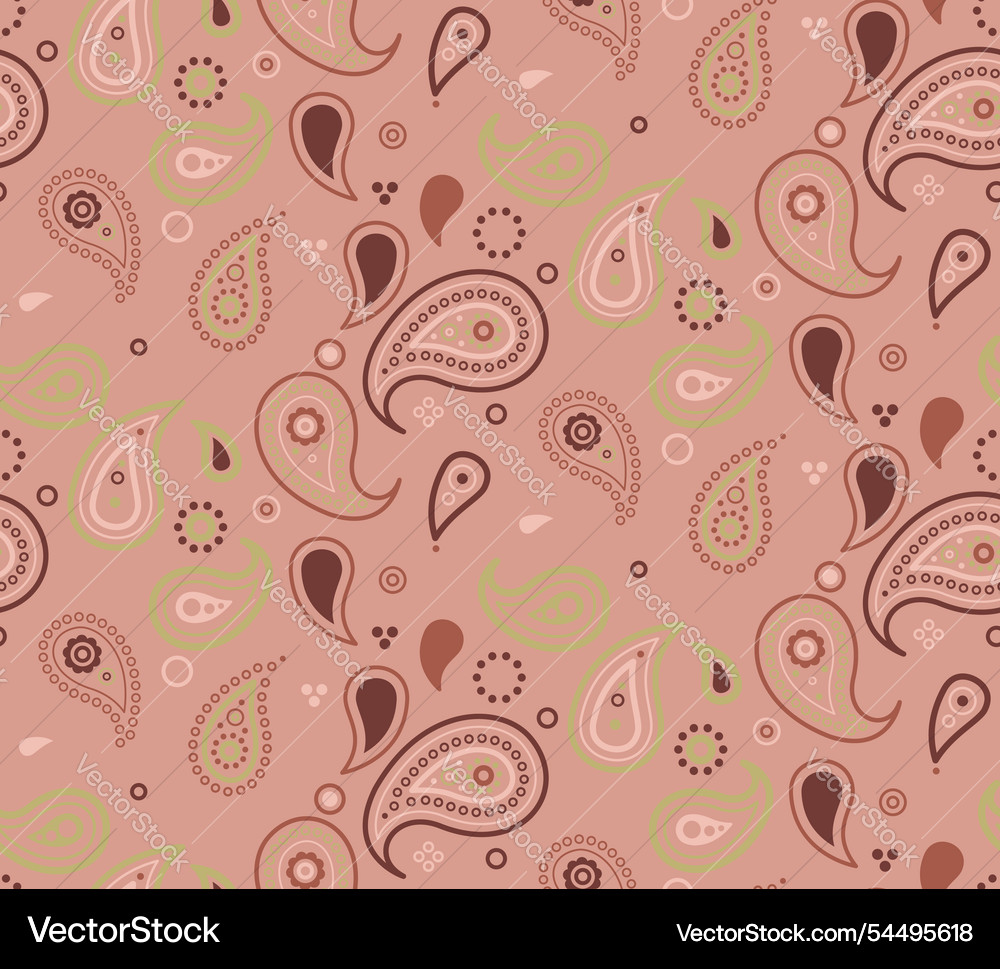 Textile effect decorative floral card herb Vector Image