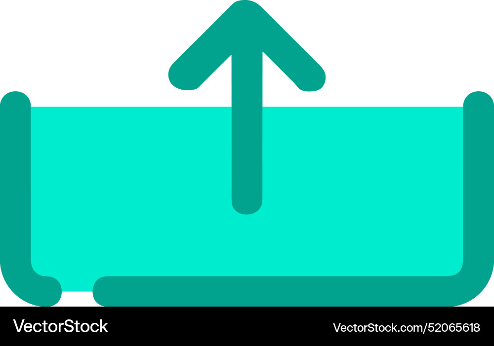 Upload outline icon symbol image Upload outline icon symbol image Vector Image