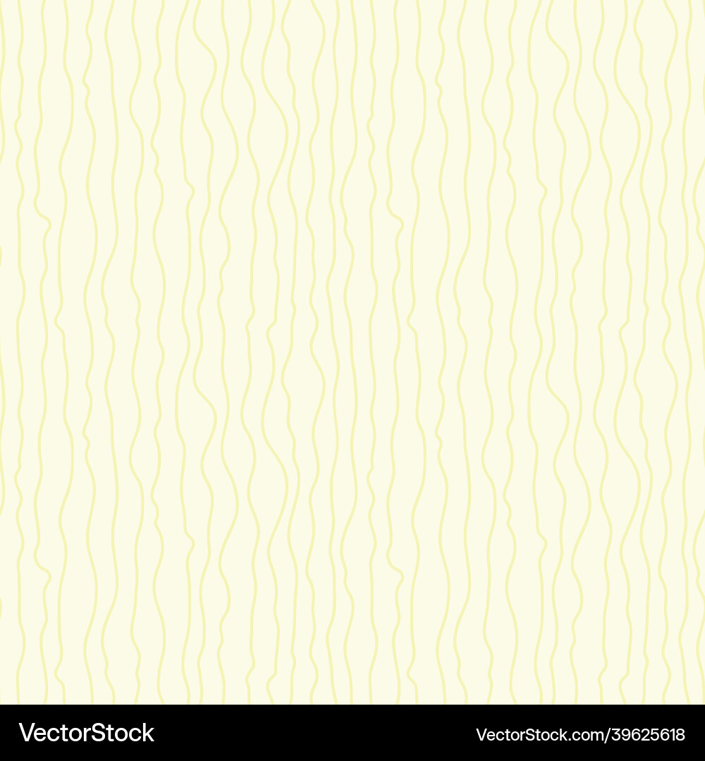 Yellow vertical wavy lines stripe pattern Vector Image