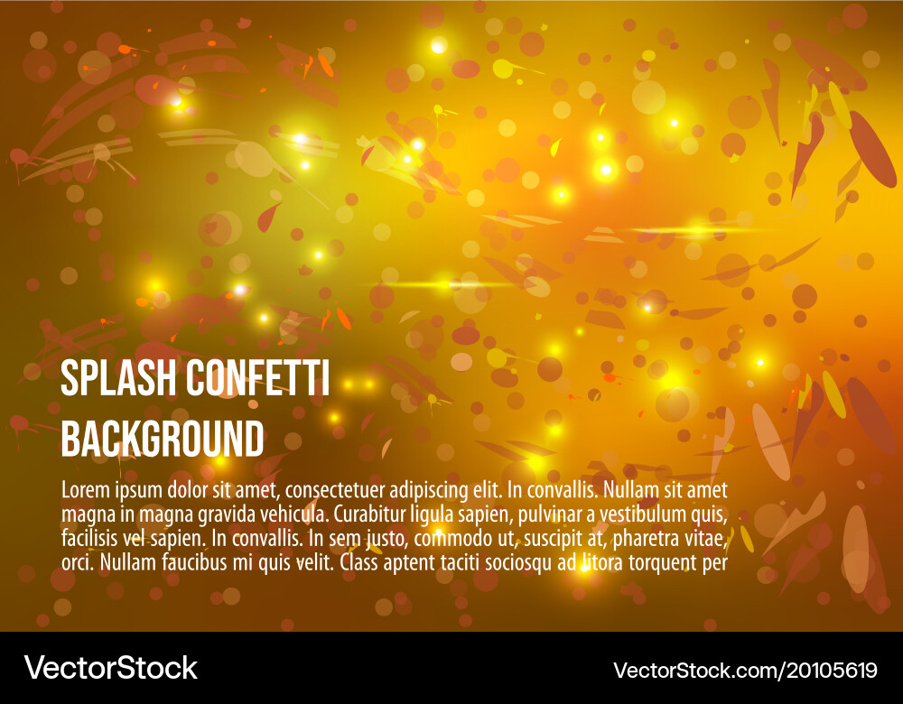 Abstract background with splash and glitter Vector Image