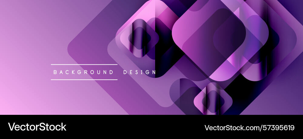 Abstract purple design features overlapping Vector Image