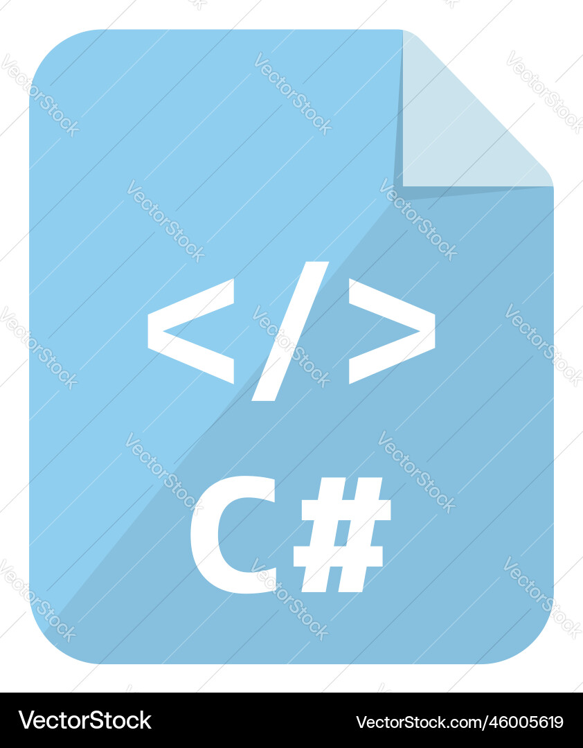 C icon major programming language color C icon major programming language color Vector Image