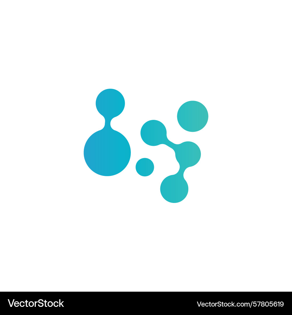 Cell neuron technology logo design data simple Cell neuron technology logo design data simple Vector Image